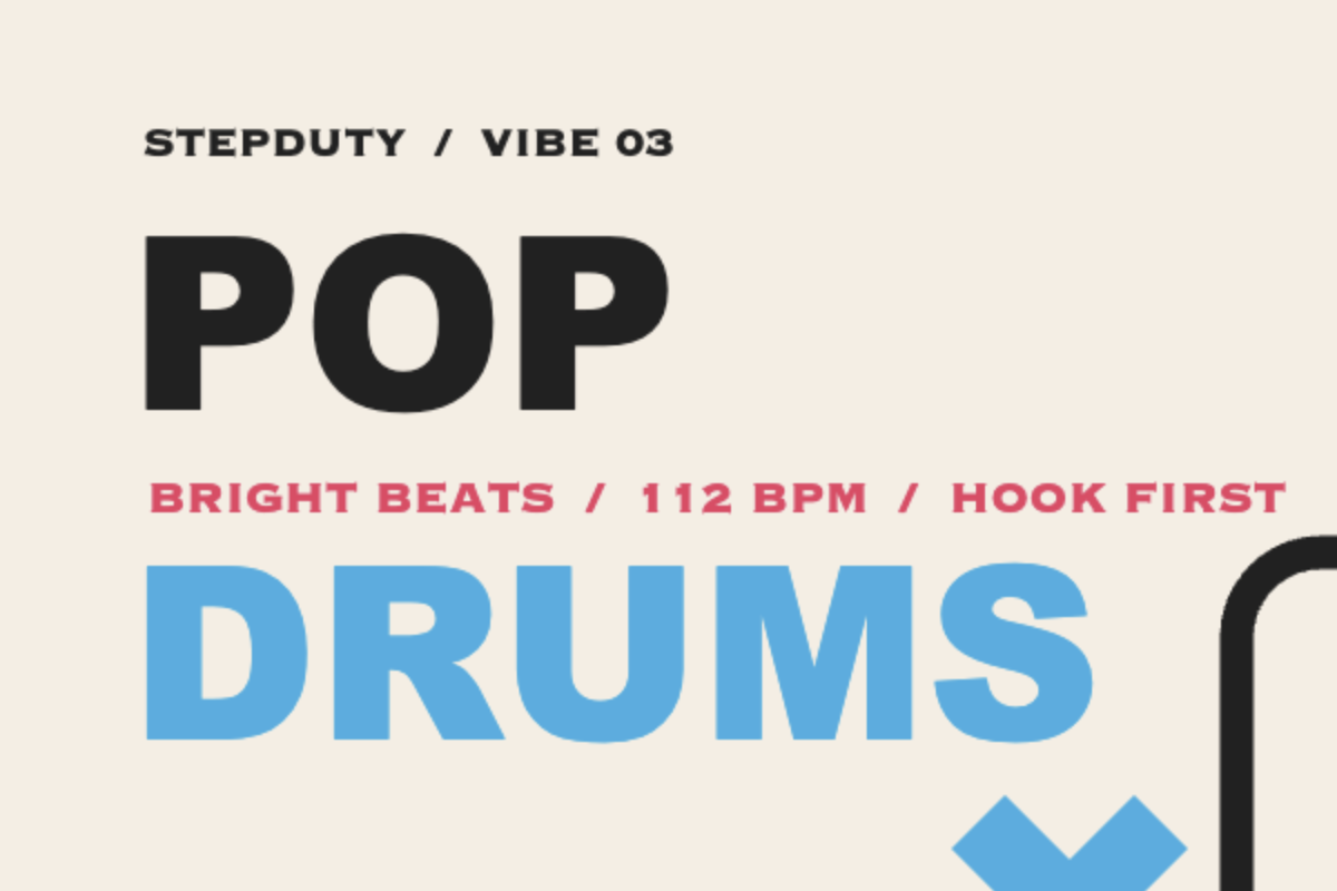 Pop rhythm boombox poster